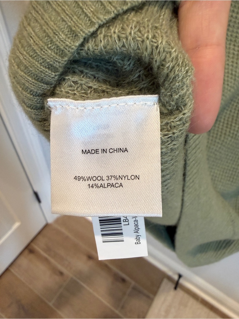 New Quince Baby Alpaca Waffle Stitch Polo Sweater - Picture 5 of 6